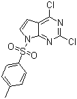 structure of CAS# 934524-10-4, 2,4-Dichloro-7-tosyl-7H-pyrrolo[2,3-d]pyrimidine