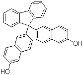 structure of CAS# 934557-66-1, 9,9-Bis(6-hydroxy-2-naphthyl)fluorene