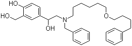 CAS 登录号：934842-69-0, 4-(2-(苄基(6-(4-苯基丁氧基)己基)氨基)-1-羟基乙基)-2-(羟甲基)苯酚