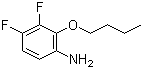 structure of CAS# 935251-05-1, 2-丁氧基-3,4-二氟苯胺