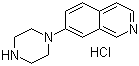 structure of CAS# 936643-78-6, 7-(1-哌嗪基)异喹啉盐酸盐