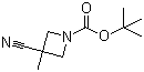 structure of CAS# 936850-09-8, 3-氰基-3-甲基氮杂环丁烷-1-羧酸叔丁酯