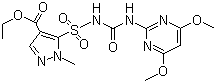 structure of CAS# 93697-74-6, Pyrazosulfuron-ethyl