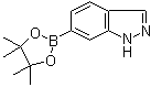 structure of CAS# 937049-58-6, 1H-吲唑-6-硼酸频哪醇酯