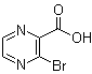 3-溴-2-吡嗪羧酸分子结构 (CAS 937669-80-2)