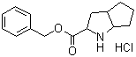 CAS # 93779-29-4, (S,S)-2-Azabicyclo[3,3,0]-octane-3-carboxylic acid benzylester hydrochloride, (+/-) Phenylmethoxy octahydro-cyclopenta[b]pyrrole-2- carboxylate hydrochloride