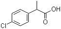 structure of CAS# 938-95-4, 2-(4-Chlorophenyl)propanoic acid
