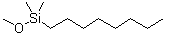 structure of CAS# 93804-29-6, Dimethyloctylmethoxysilane
