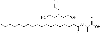CAS 登录号：93843-03-9, 十八烷酸 1-羧基乙基酯三乙醇胺盐