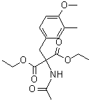 (Acetylamino)[(4-methoxy-3-methylphenyl)methyl]propanedioic acid diethyl ester molecular structure (CAS 93902-19-3)
