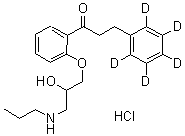 CAS # 93909-48-9, Propafenone-d<sub>5</sub>