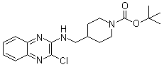 CAS 登录号：939986-05-7, 4-[[(3-氯-2-喹喔啉基)氨基]甲基]-1-哌啶甲酸叔丁酯