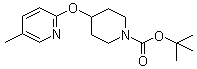 structure of CAS# 939986-12-6, 4-[(5-甲基-2-吡啶基)氧基]-1-哌啶甲酸叔丁酯