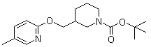 structure of CAS# 939986-14-8, 3-[[(5-甲基-2-吡啶基)氧基]甲基]-1-哌啶甲酸叔丁酯