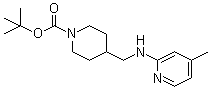 structure of CAS# 939986-30-8, 4-[[(4-甲基-2-吡啶基)氨基]甲基]-1-哌啶甲酸叔丁酯