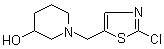 structure of CAS# 939986-51-3, 1-[(2-Chloro-5-thiazolyl)methyl]-3-piperidinol