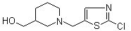 structure of CAS# 939986-52-4, 1-[(2-Chloro-5-thiazolyl)methyl]-3-piperidinemethanol
