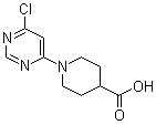 structure of CAS# 939986-75-1, 1-(6-氯-4-嘧啶基)-4-哌啶甲酸