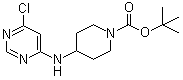 CAS 登录号：939986-76-2, 4-[(6-氯-4-嘧啶基)氨基]-1-哌啶甲酸叔丁酯
