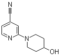 structure of CAS# 939986-84-2, 2-(4-羟基-1-哌啶基)-4-氰基吡啶