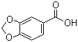 CAS # 94-53-1, Piperonylic acid, 3,4-Methylenedioxybenzoic acid, 1,3-Benzodioxole-5-carboxylic acid