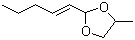 CAS # 94089-21-1, trans-2-Hexenal propyleneglycol acetal, (E)-4-Methyl-2-(pent-1-enyl)-1,3-dioxolane