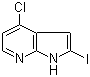 structure of CAS# 940948-29-8, 4-氯-2-碘-1H-吡咯并[2,3-b]吡啶