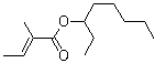 structure of CAS# 94133-92-3, (E)-2-甲基-2-丁烯酸 1-乙基己酯