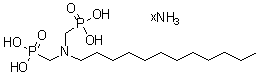 CAS 登录号：94232-21-0, [(十二烷基亚胺)二(亚甲基)]二膦酸铵盐