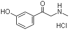 structure of CAS# 94240-17-2, 1-(3-羟基苯基)-2-(甲氨基)乙酮盐酸盐