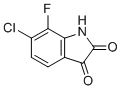 structure of CAS# 942493-23-4, 6-氯-7-氟吲哚啉-2,3-二酮