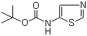 structure of CAS# 942631-50-7, (噻唑-5-基)氨基甲酸叔丁酯