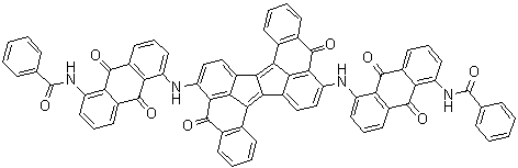 CAS # 94277-01-7, N,N'-[(5,13-Dihydro-5,13-dioxoaceanthryleno[2,1-a]aceanthrylene-6,14-diyl)bis[imino(9,10-dihydro-9,10-dioxo-5,1-anthracenediyl)]]bisbenzamide
