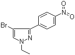 structure of CAS# 942920-12-9, 4-溴-1-乙基-3-(4-硝基苯基)-1H-吡唑