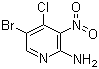 structure of CAS# 942947-95-7, 2-氨基-5-溴-4-氯-3-硝基吡啶