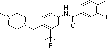 structure of CAS# 943320-50-1, 3-碘-4-甲基-N-[4-[(4-甲基-1-哌嗪基)甲基]-3-(三氟甲基)苯基]苯甲酰胺