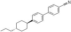 structure of CAS# 94412-40-5, 4'-(反式-4-丙基环己基)-[1,1'-联苯]-4-甲腈