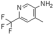 4-Methyl-6-(trifluoromethyl)-3-pyridinamine molecular structure (CAS 944317-54-8)