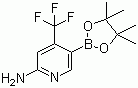 structure of CAS# 944401-57-4, 2-氨基-4-三氟甲基-5-吡啶硼酸嚬哪醇酯
