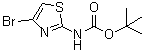 structure of CAS# 944804-88-0, (4-溴噻唑-2-基)氨基甲酸叔丁酯