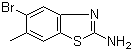 structure of CAS# 944887-82-5, 2-Amino-5-bromo-6-methylbenzothiazole