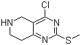 structure of CAS# 944902-03-8, 4-氯-5,6,7,8-四氢-2-(甲硫基)吡啶并[4,3-d]嘧啶