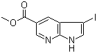 structure of CAS# 944937-30-8, 3-碘-7-氮杂吲哚-5-甲酸甲酯