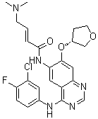 structure of CAS# 945553-91-3, (2E)-N-[4-[(3-氯-4-氟苯基)氨基]-7-[[(3R)-四氢-3-呋喃基]氧基]-6-喹唑啉基]-4-(二甲基氨基)-2-丁烯酰胺
