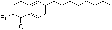 structure of CAS# 945632-77-9, 2-溴-3,4-二氢-6-辛基-1(2H)-萘酮
