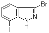 CAS # 945761-95-5, 3-Bromo-7-iodo-1H-indazole