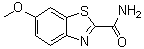 structure of CAS# 946-12-3, 6-甲氧基-2-苯并噻唑甲酰胺