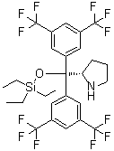 CAS # 946074-05-1, (2S)-2-[Bis[3,5-bis(trifluoromethyl)phenyl][(triethylsilyl)oxy]methyl]pyrrolidine