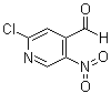 structure of CAS# 946136-72-7, 2-氯-5-硝基-4-吡啶甲醛