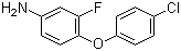 structure of CAS# 946664-06-8, 4-(4-氯苯氧基)-3-氟苯胺
